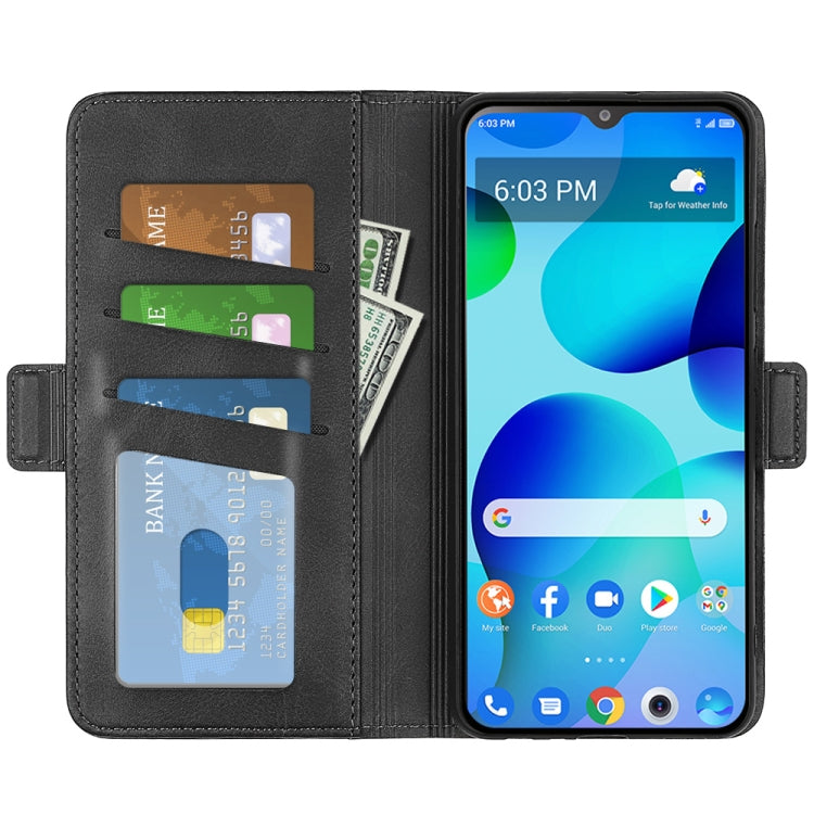 For TCL 30T Dual-side Magnetic Buckle Leather Phone Case