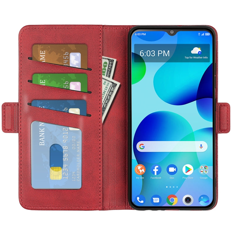 For TCL 30T Dual-side Magnetic Buckle Leather Phone Case