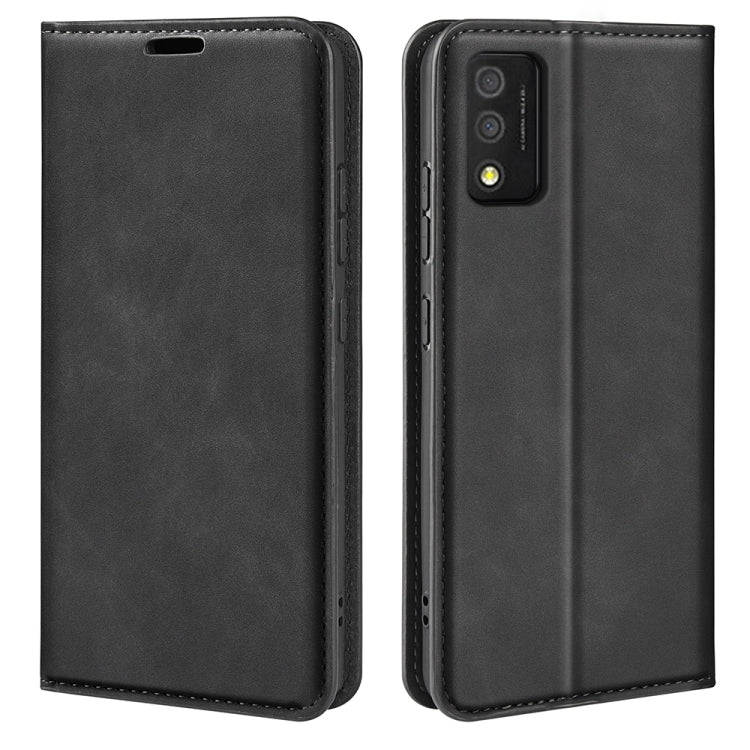 For TCL 30T Retro-skin Magnetic Suction Leather Phone Case