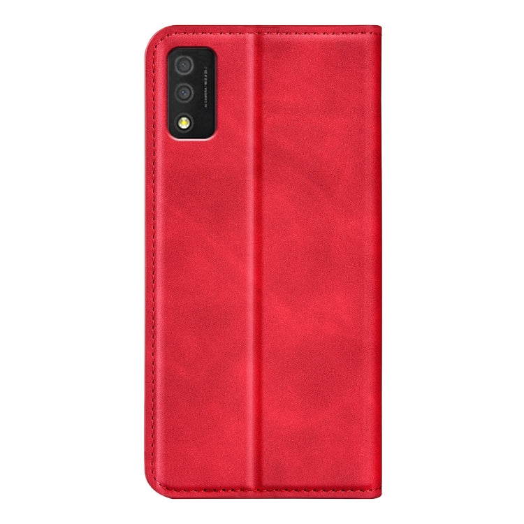 For TCL 30T Retro-skin Magnetic Suction Leather Phone Case