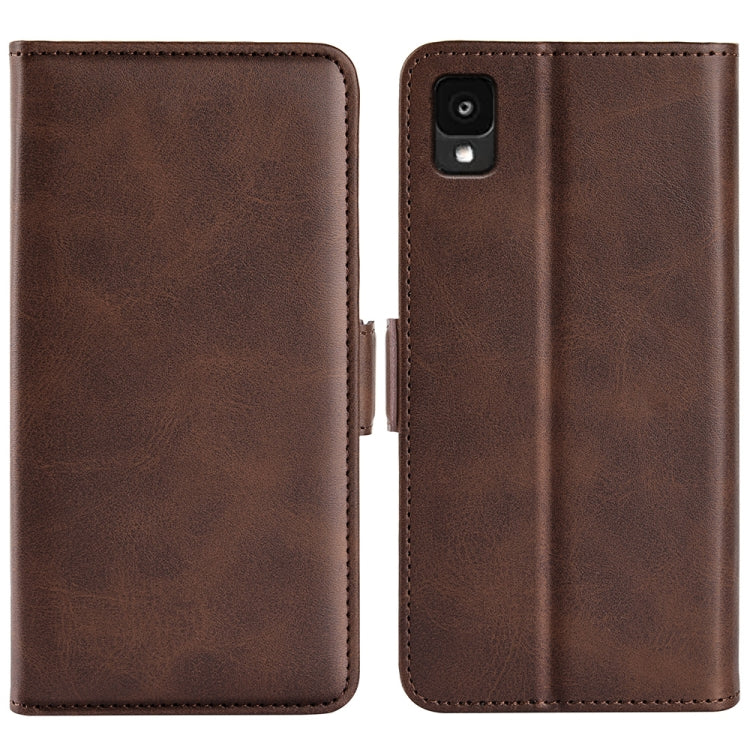 For TCL 30 Z Dual-side Magnetic Buckle Leather Phone Case