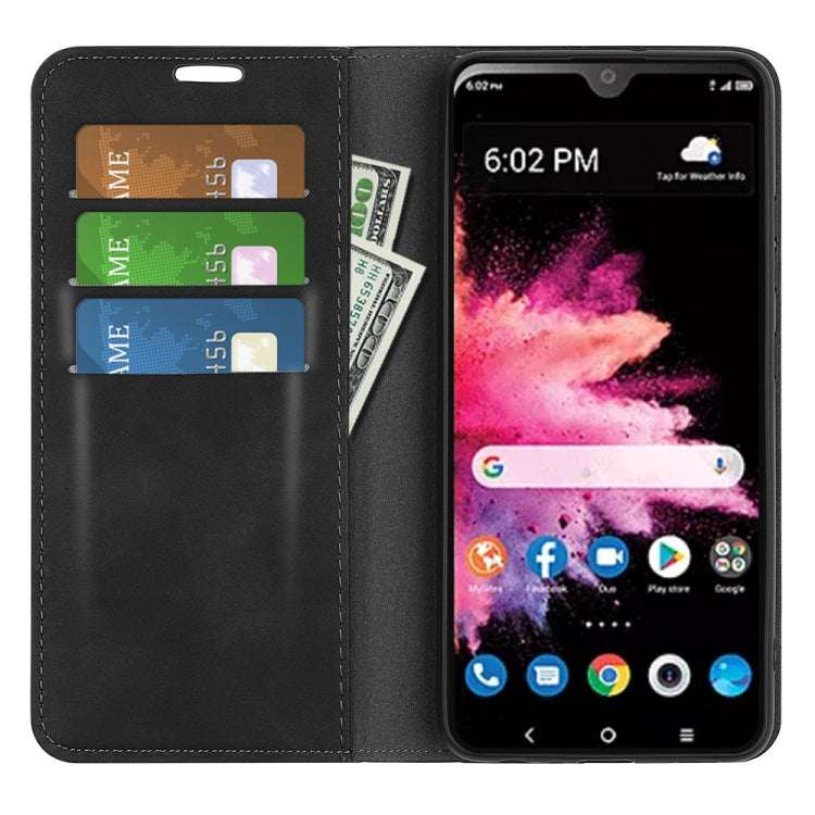 For TCL 30Z Retro-skin Magnetic Suction Leather Phone Case