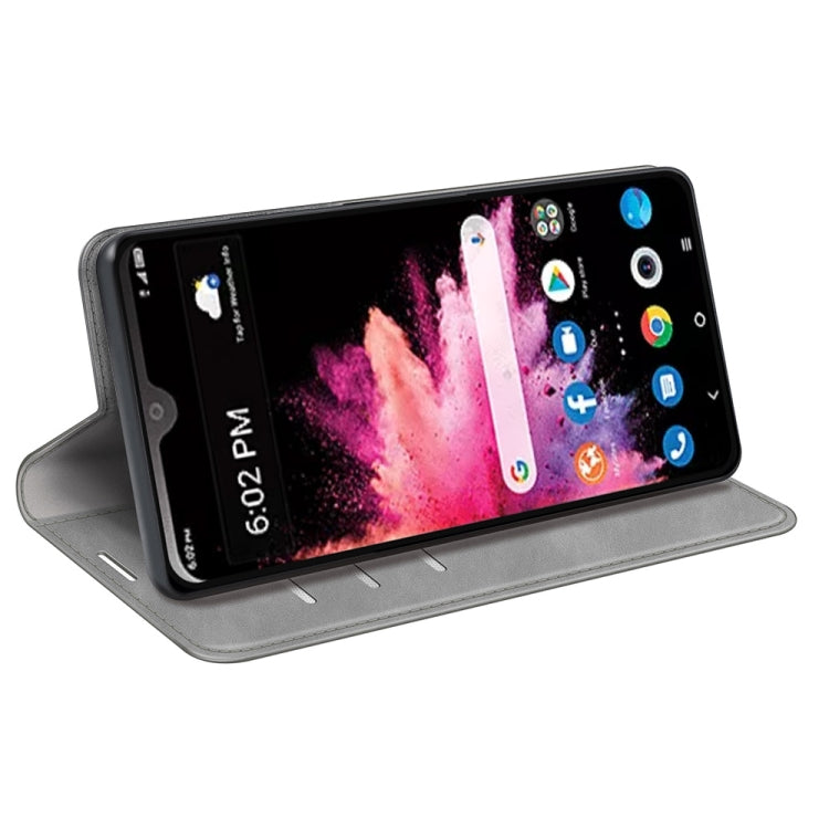 For TCL 30Z Retro-skin Magnetic Suction Leather Phone Case