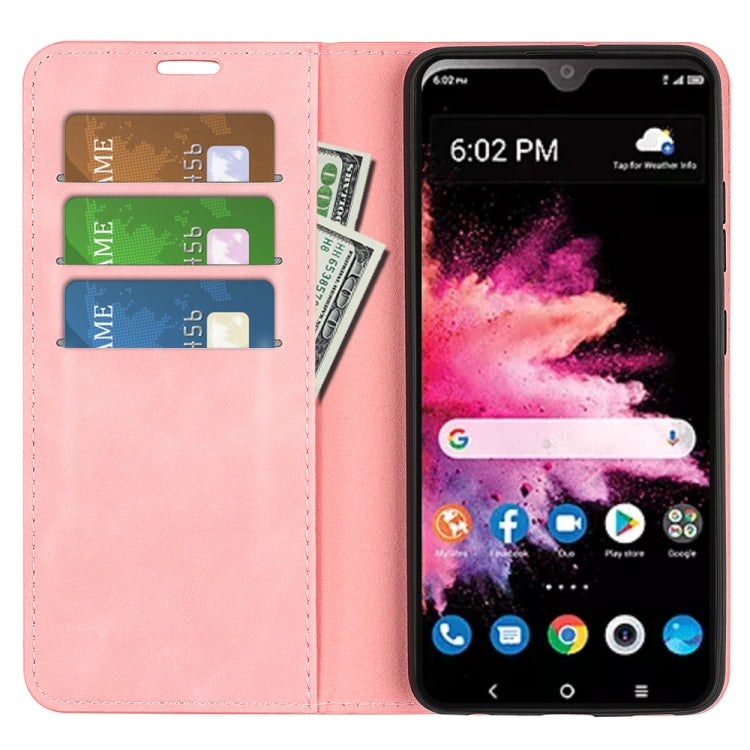 For TCL 30Z Retro-skin Magnetic Suction Leather Phone Case