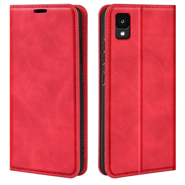 For TCL 30Z Retro-skin Magnetic Suction Leather Phone Case