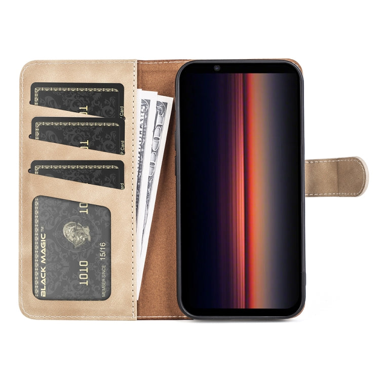 For Sony Xperia 1 IV Stitching Horizontal Flip Leather Phone Case