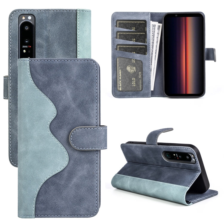 For Sony Xperia 1 IV Stitching Horizontal Flip Leather Phone Case