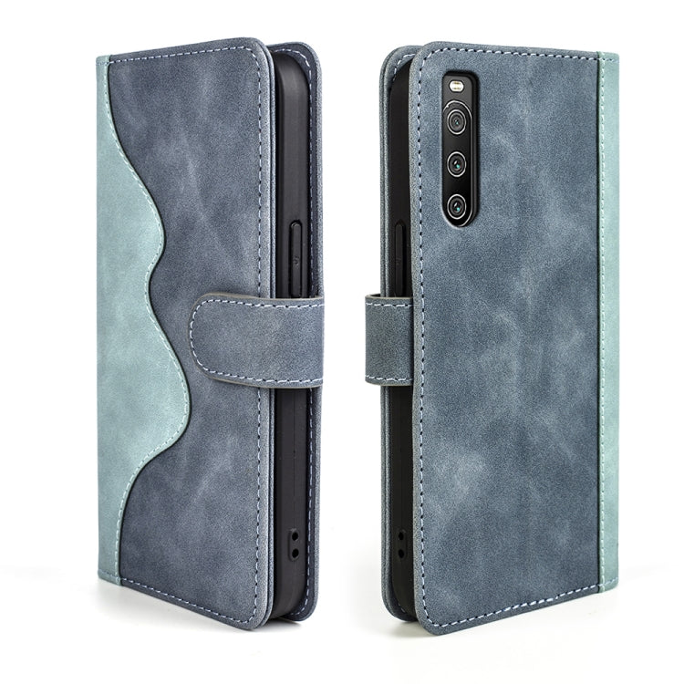 For Sony Xperia 10 IV Stitching Horizontal Flip Leather Phone Case