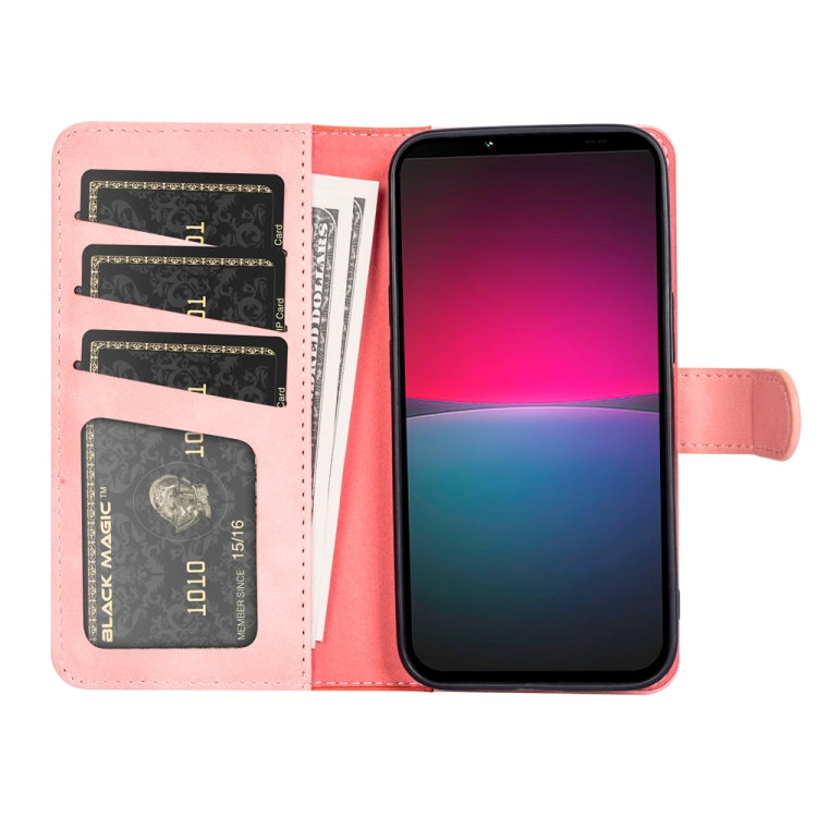 For Sony Xperia 10 IV Stitching Horizontal Flip Leather Phone Case