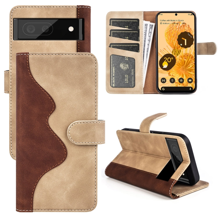 For Google Pixel 7 Stitching Horizontal Flip Leather Phone Case