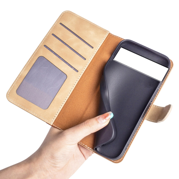 For Google Pixel 7 Stitching Horizontal Flip Leather Phone Case