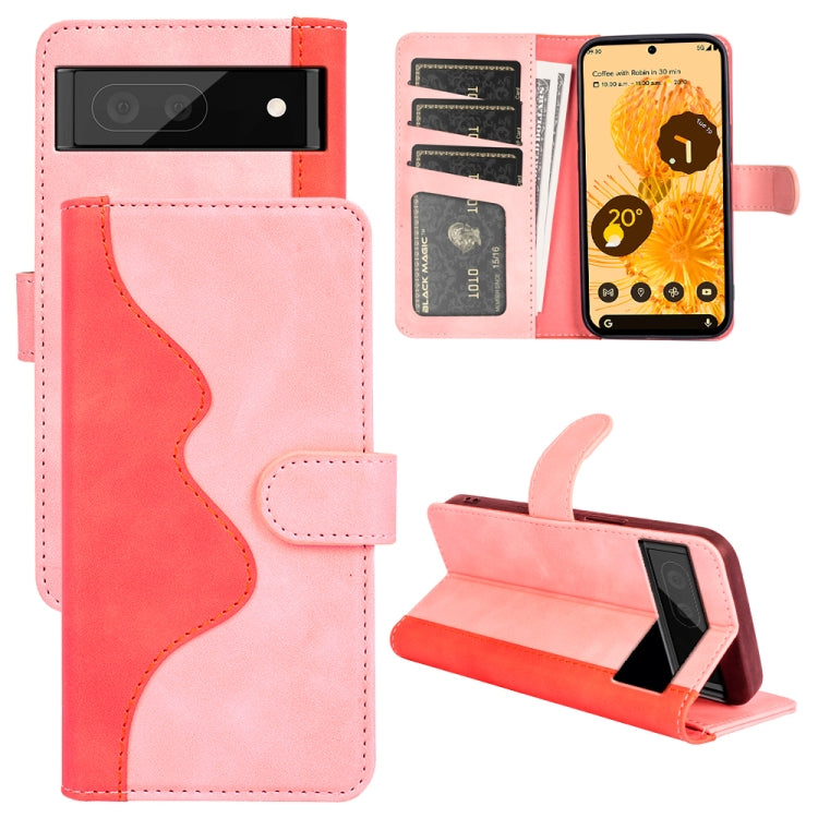For Google Pixel 7 Stitching Horizontal Flip Leather Phone Case