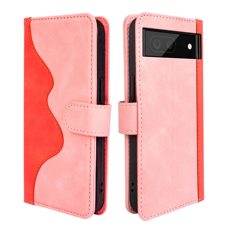 For Google Pixel 7 Stitching Horizontal Flip Leather Phone Case