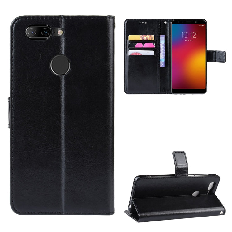Retro Crazy Horse Texture Horizontal Flip Leather Case for Lenovo K5S,