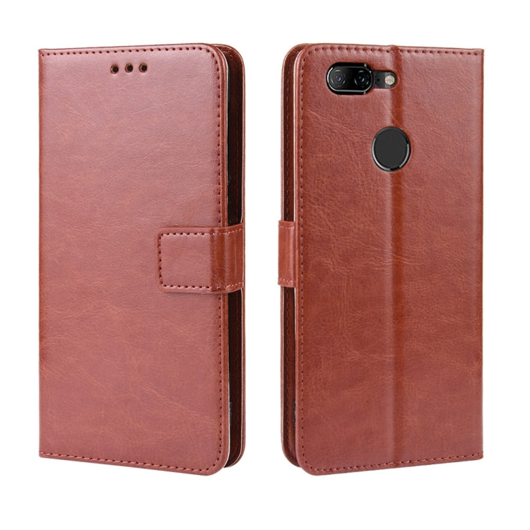 Retro Crazy Horse Texture Horizontal Flip Leather Case for Lenovo K5S,
