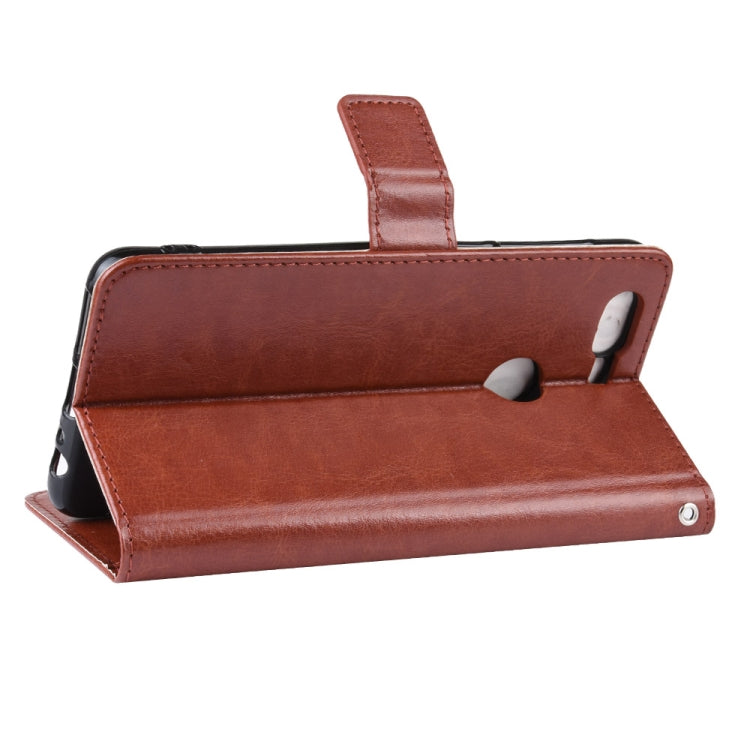 Retro Crazy Horse Texture Horizontal Flip Leather Case for Lenovo K5S,