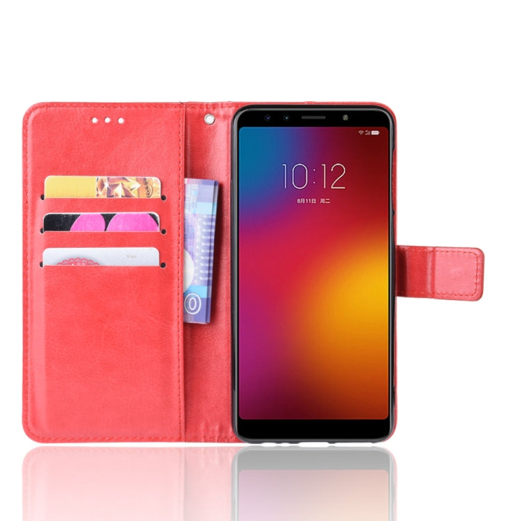 Retro Crazy Horse Texture Horizontal Flip Leather Case for Lenovo K5S,