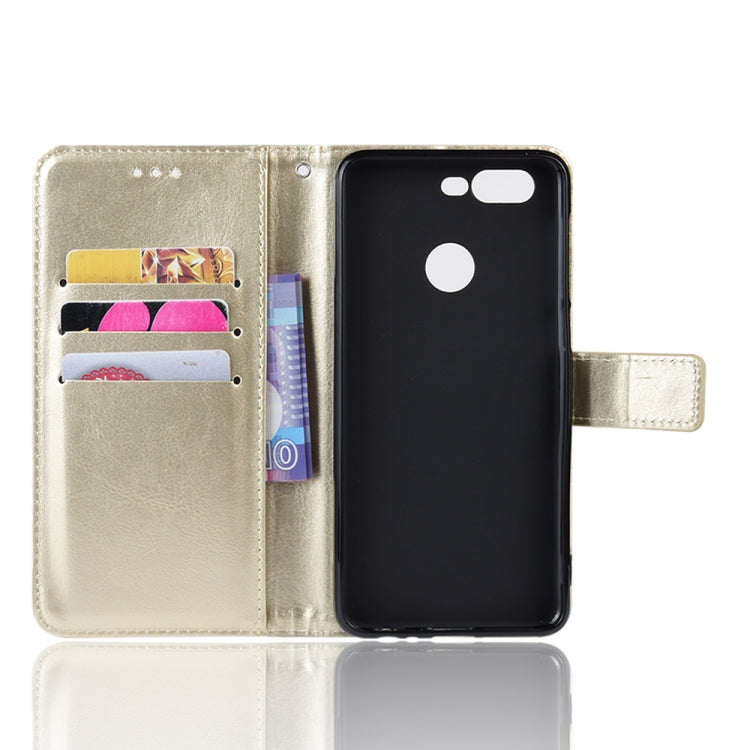 Retro Crazy Horse Texture Horizontal Flip Leather Case for Lenovo K5S,