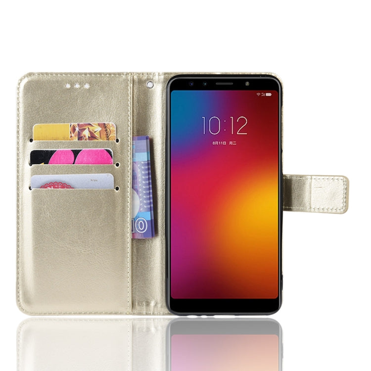 Retro Crazy Horse Texture Horizontal Flip Leather Case for Lenovo K5S,