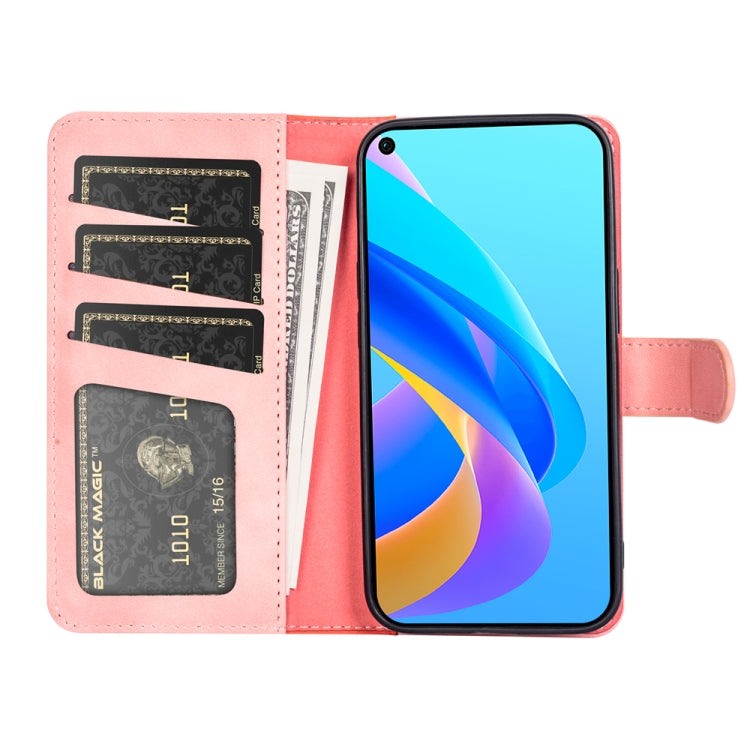 For OPPO A36 / A76 Stitching Horizontal Flip Leather Phone Case