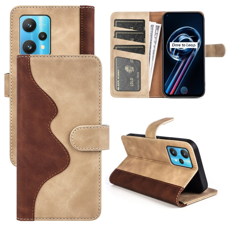 For OPPO Realme 9 Pro+ Stitching Horizontal Flip Leather Phone Case