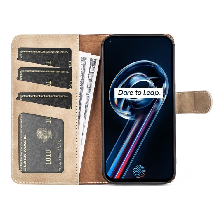 For OPPO Realme 9 Pro+ Stitching Horizontal Flip Leather Phone Case