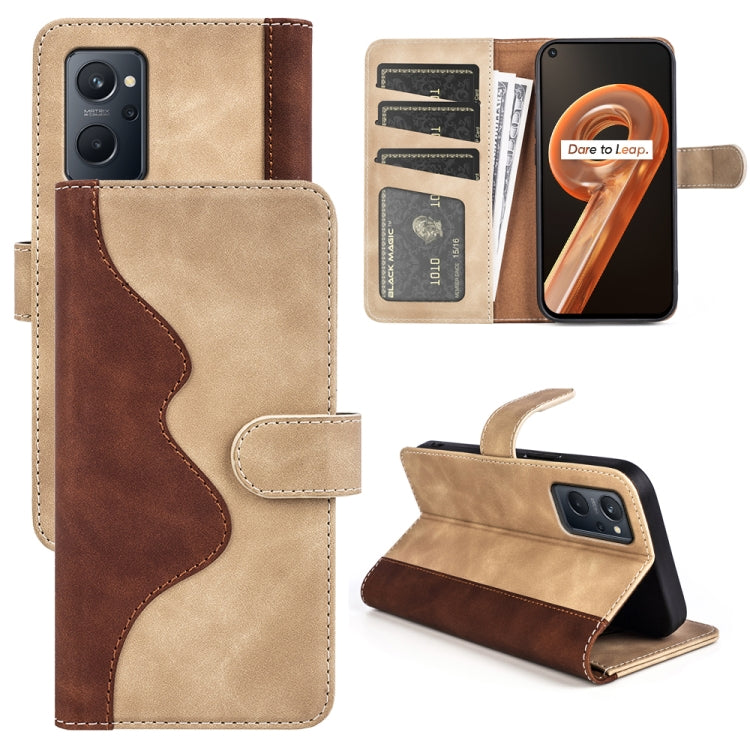 For OPPO Realme 9i Stitching Horizontal Flip Leather Phone Case