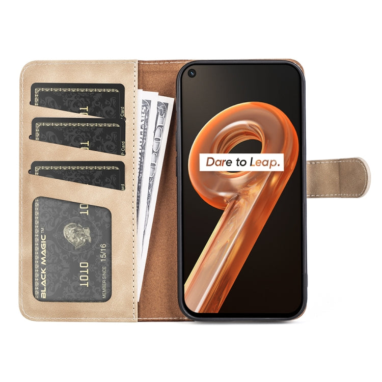 For OPPO Realme 9i Stitching Horizontal Flip Leather Phone Case