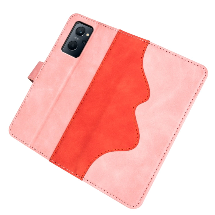 For OPPO Realme 9i Stitching Horizontal Flip Leather Phone Case