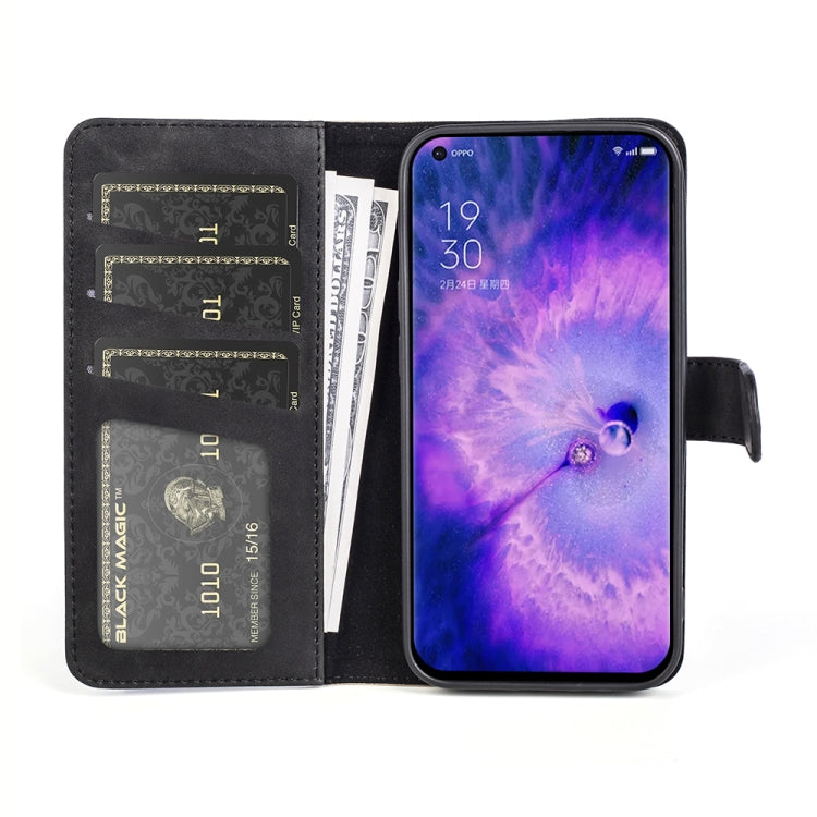 For OPPO Find X5 Stitching Horizontal Flip Leather Phone Case