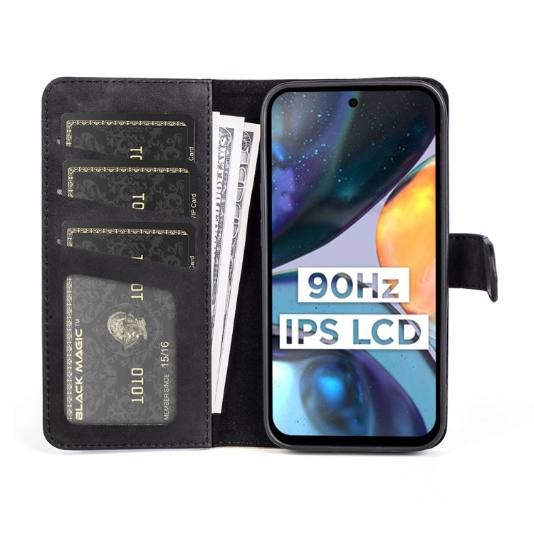 For Motorola Moto G22 4G Stitching Horizontal Flip Leather Phone Case