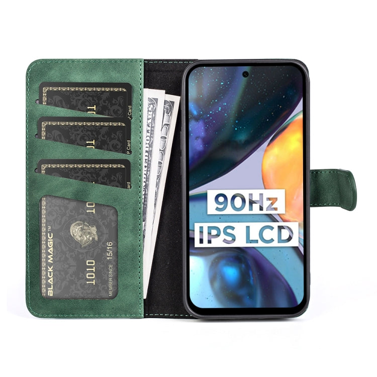 For Motorola Moto G22 4G Stitching Horizontal Flip Leather Phone Case