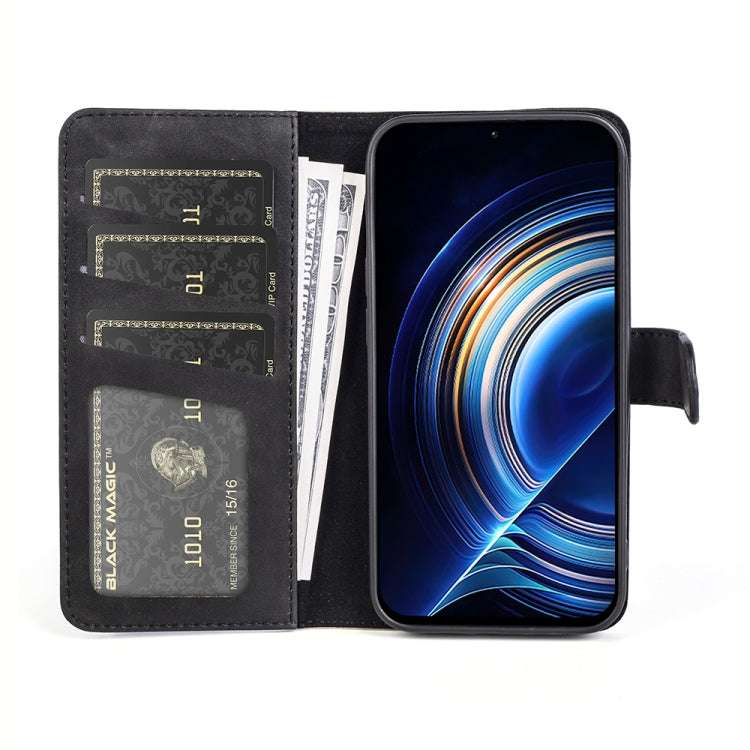 For Xiaomi Redmi K50 Stitching Horizontal Flip Leather Phone Case