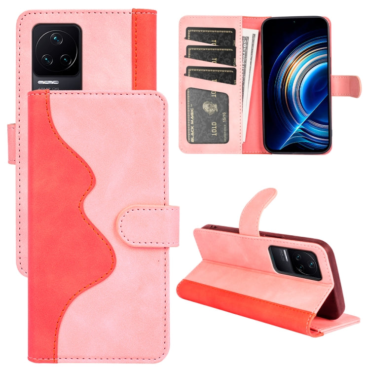 For Xiaomi Redmi K50 Stitching Horizontal Flip Leather Phone Case