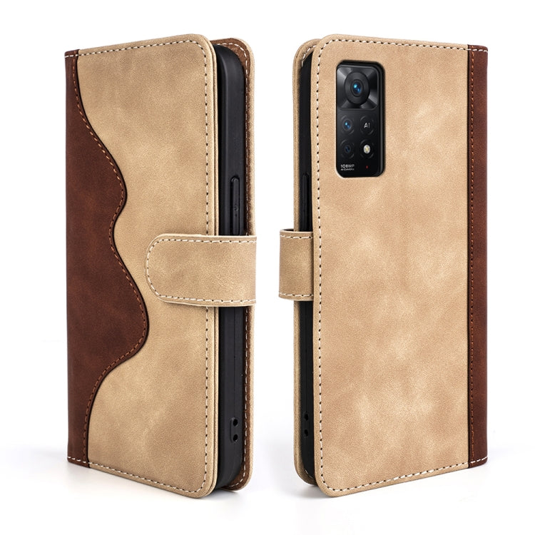 For Xiaomi Redmi Note 11 Pro 5G Global / 4G Stitching Horizontal Flip Leather Phone Case