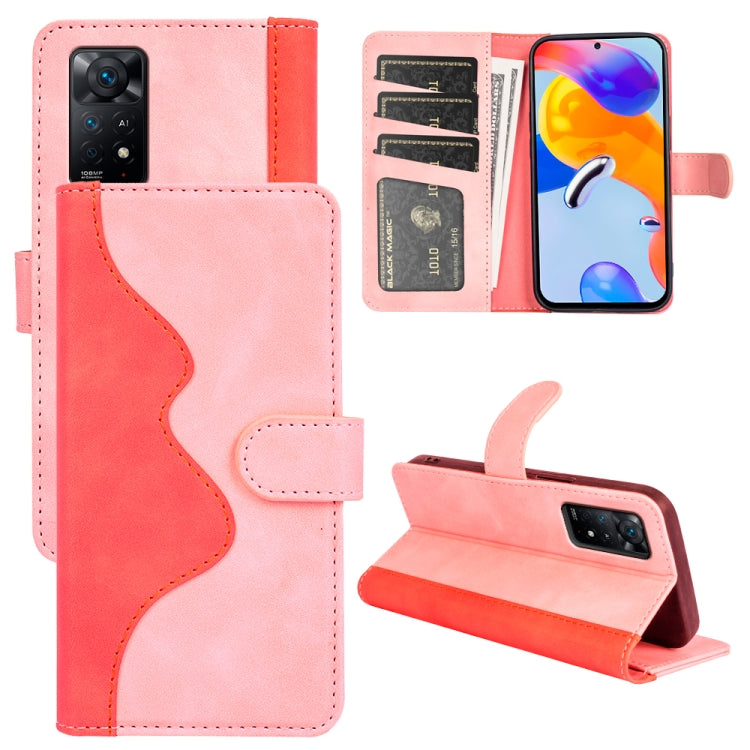 For Xiaomi Redmi Note 11 Pro 5G Global / 4G Stitching Horizontal Flip Leather Phone Case