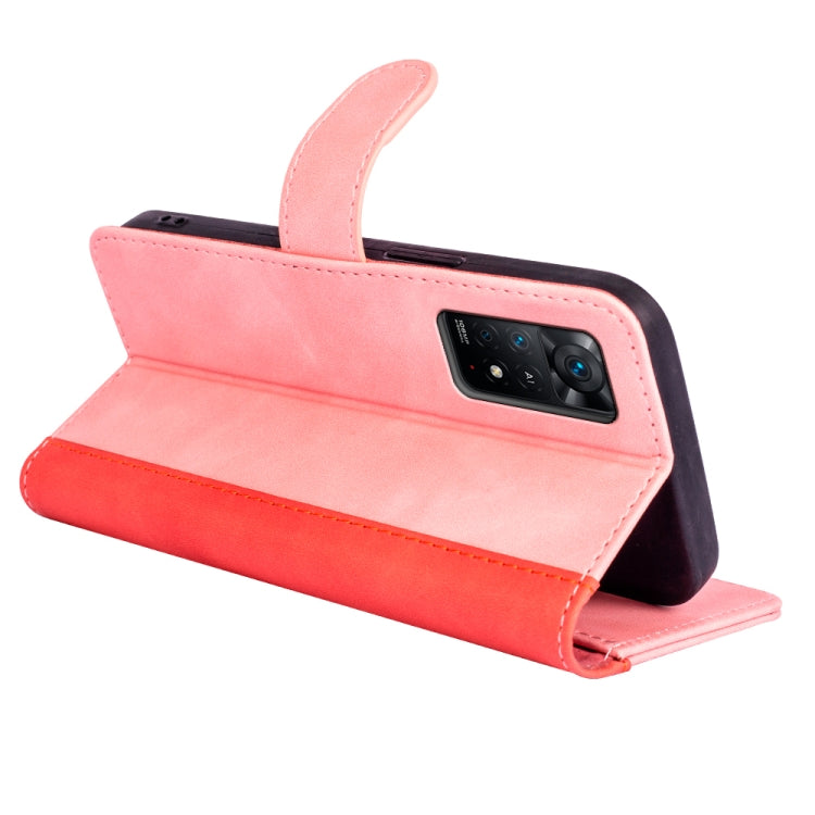 For Xiaomi Redmi Note 11 Pro 5G Global / 4G Stitching Horizontal Flip Leather Phone Case