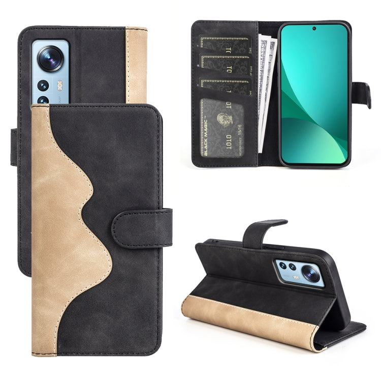 For Xiaomi 12 Stitching Horizontal Flip Leather Phone Case