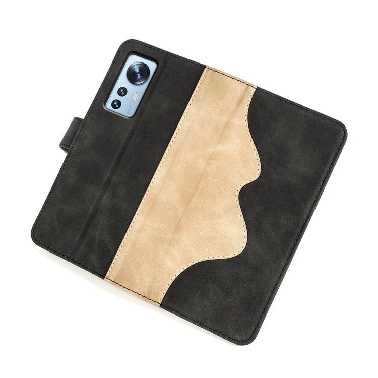 For Xiaomi 12 Stitching Horizontal Flip Leather Phone Case