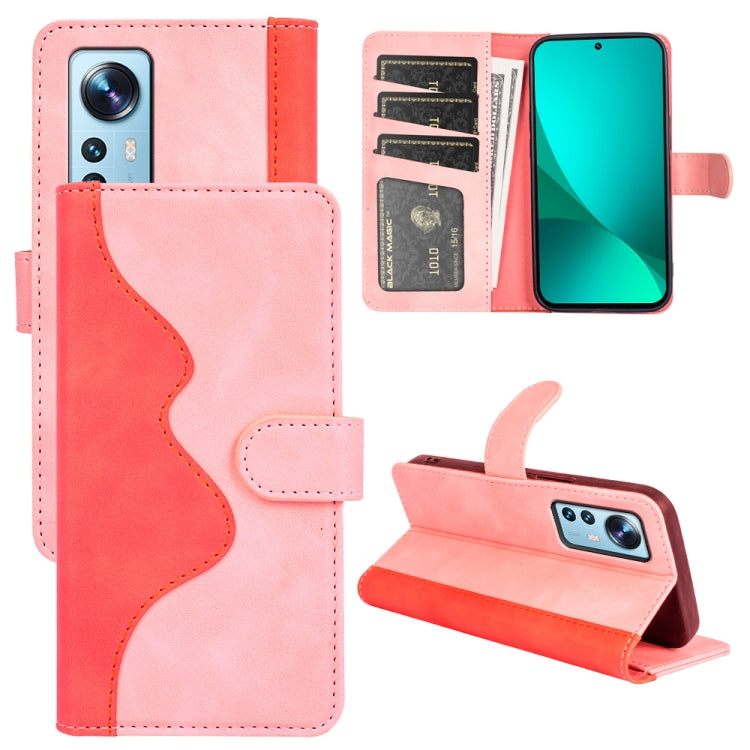 For Xiaomi 12 Stitching Horizontal Flip Leather Phone Case