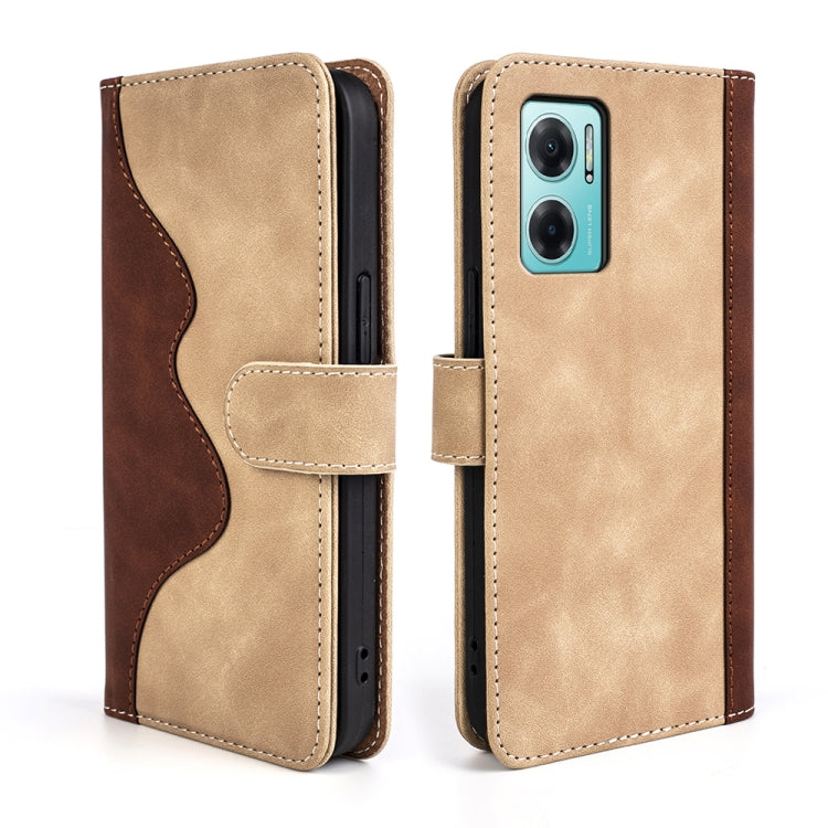 For Xiaomi Redmi Note 11E / Redmi 10 5G Stitching Horizontal Flip Leather Phone Case