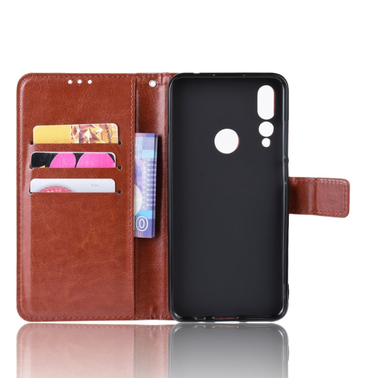 Retro Crazy Horse Texture Horizontal Flip Leather Case for Lenovo Z5S, with Holder & Card Slots & Photo Frame