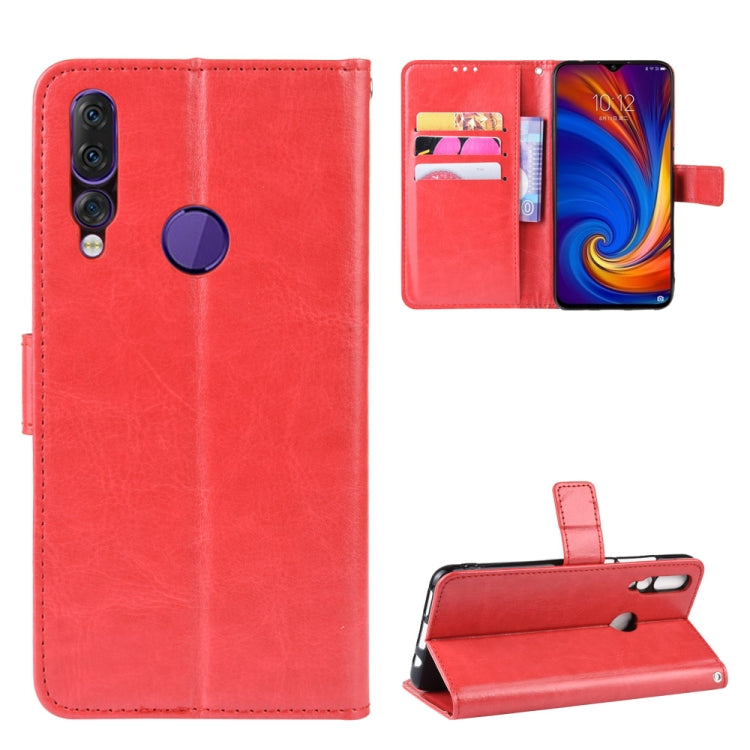 Retro Crazy Horse Texture Horizontal Flip Leather Case for Lenovo Z5S, with Holder & Card Slots & Photo Frame