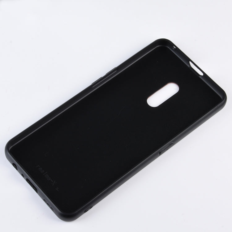 Shockproof Sheep Skin PC + PU + TPU Case for OPPO K3/Realme X(Black)