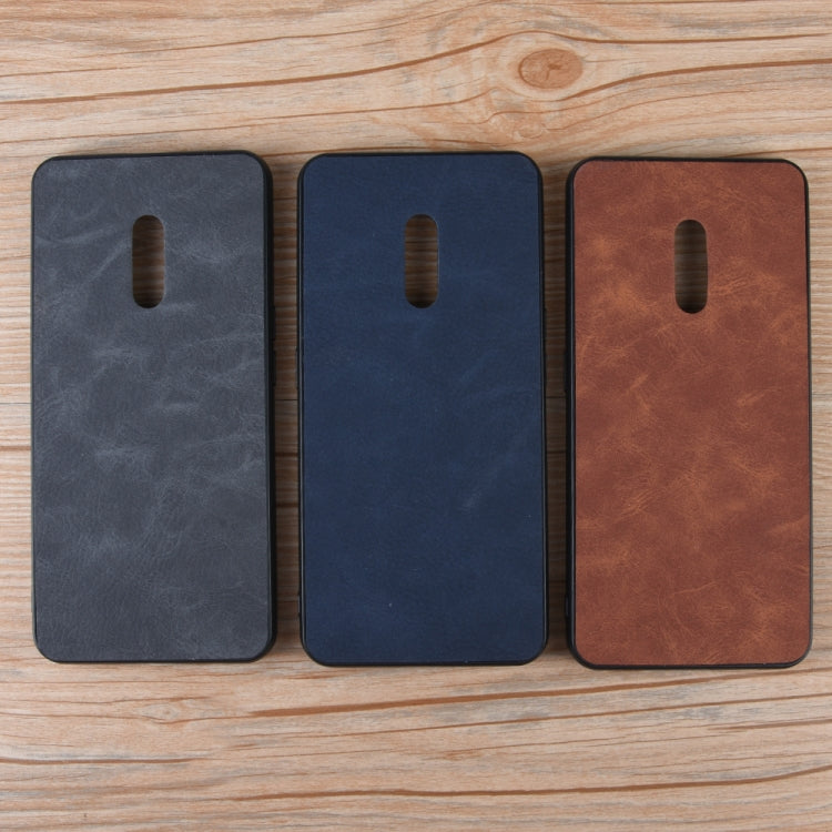 Shockproof Sheep Skin PC + PU + TPU Case for OPPO K3/Realme X(Black)