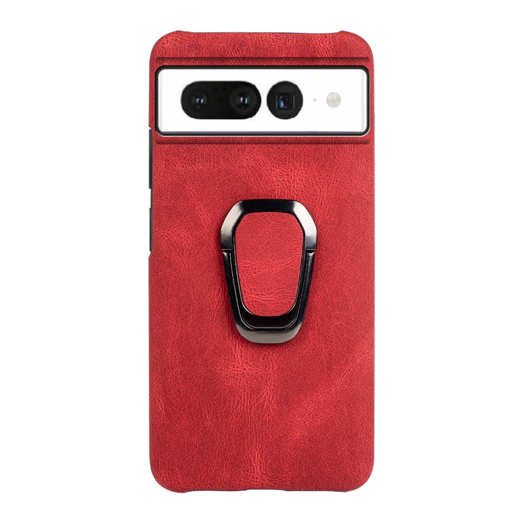 For Google Pixel 7 Ring Holder PU Phone Case