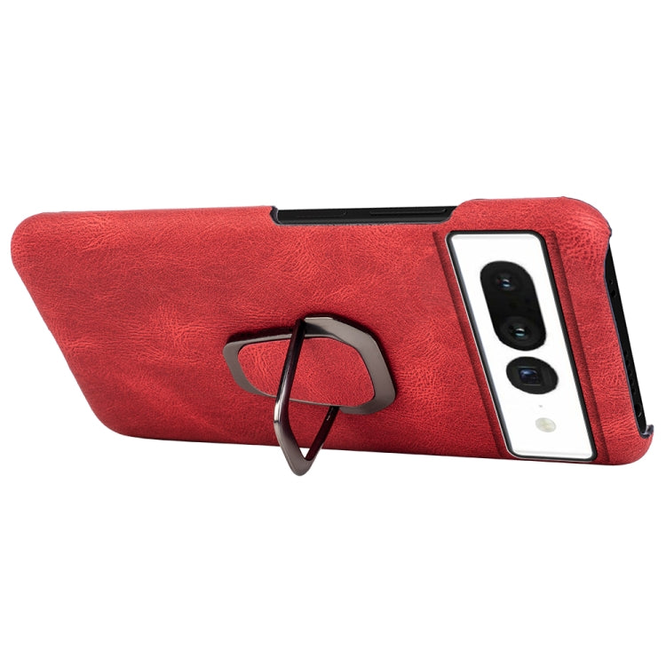 For Google Pixel 7 Ring Holder PU Phone Case