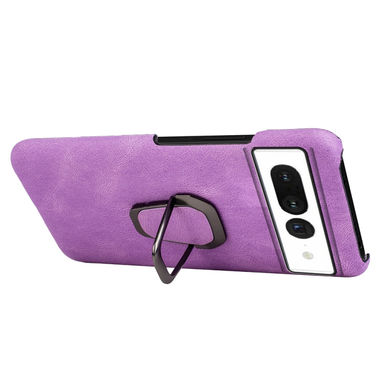 For Google Pixel 7 Ring Holder PU Phone Case