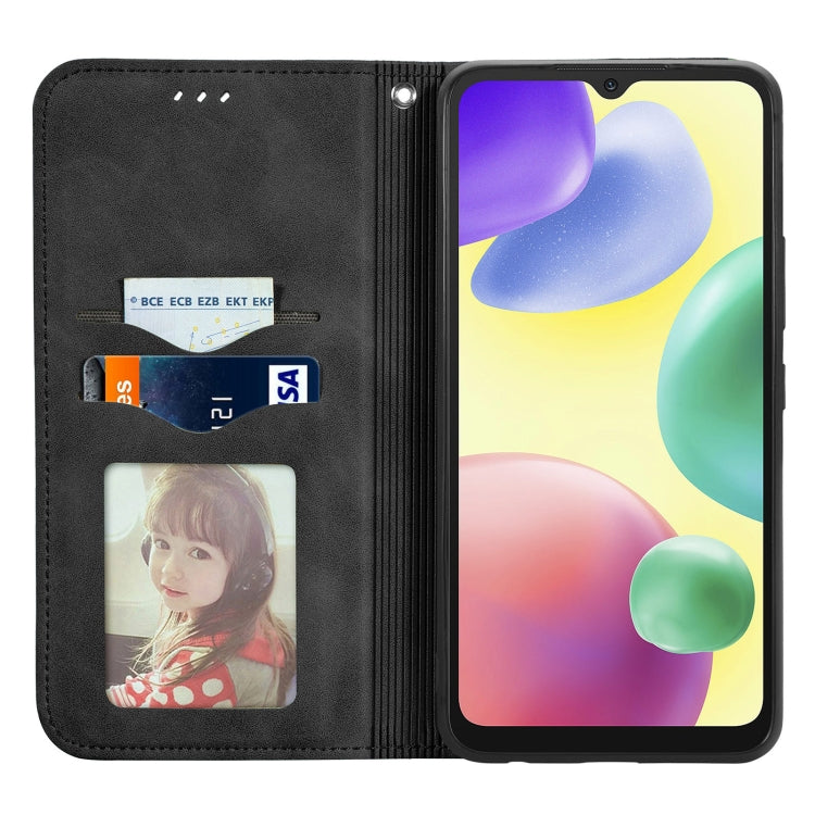 For Xiaomi Redmi 10A Retro Skin Feel Magnetic Leather Phone Case