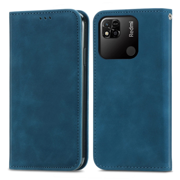 For Xiaomi Redmi 10A Retro Skin Feel Magnetic Leather Phone Case